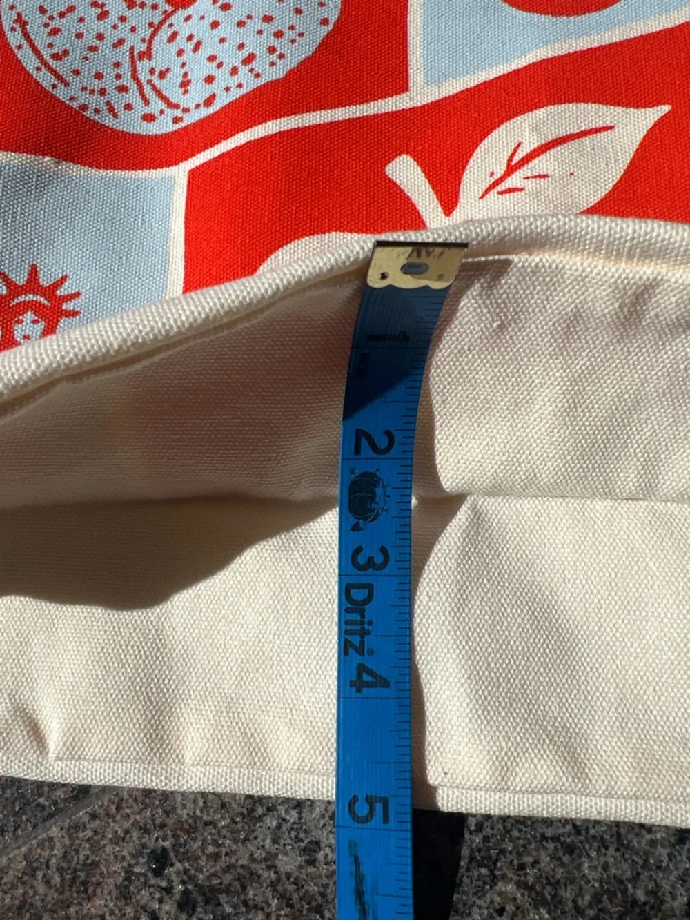 DoorDash Canvas Tote Bag Red & Light Blue Graphic Limited Edition/ Exclusive